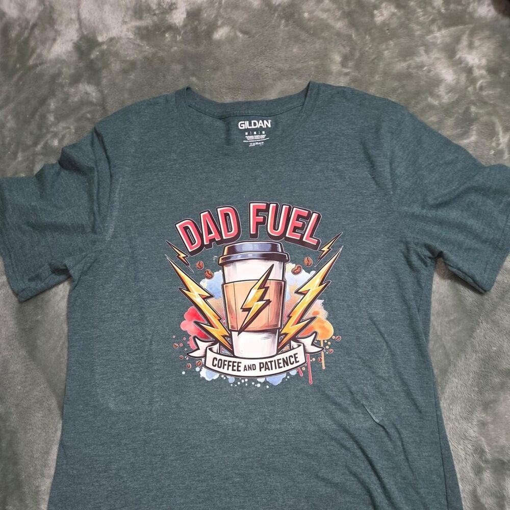 Gildan Men's Green and Grey T-shirt